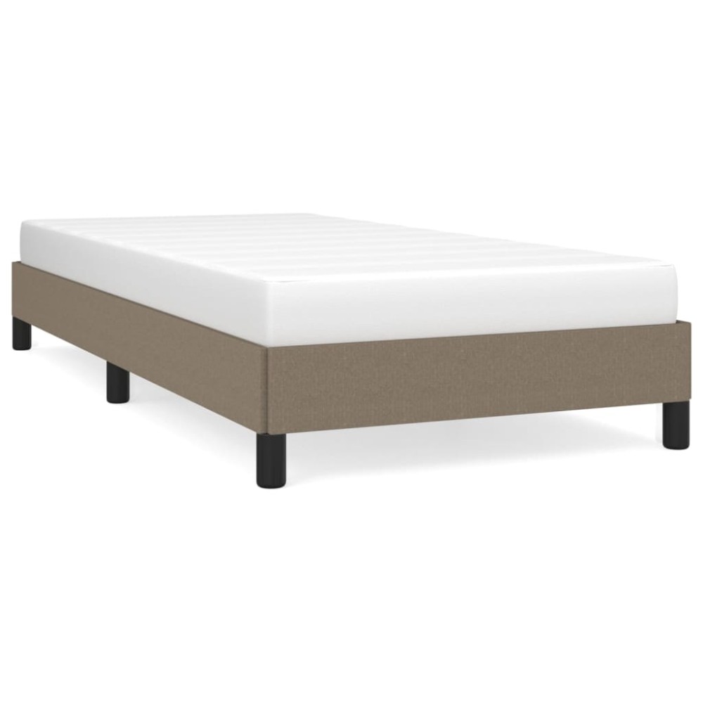 vidaXL Σκελετός Κρεβατιού Χωρίς Στρώμα Taupe 90x190 εκ. Υφασμάτινο