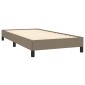 vidaXL Πλαίσιο Κρεβατιού Taupe 90x190 εκ. Υφασμάτινο
