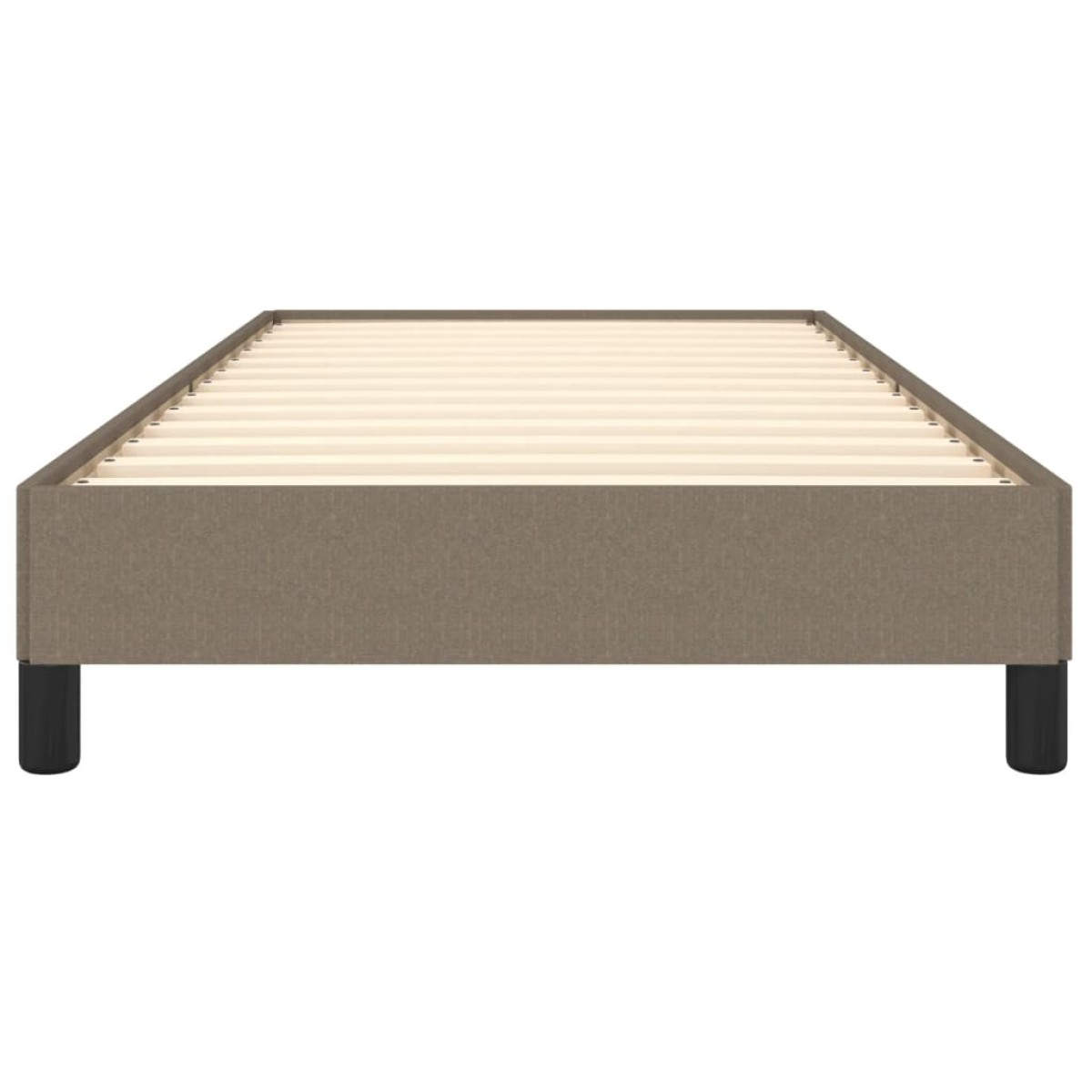 vidaXL Πλαίσιο Κρεβατιού Taupe 90x190 εκ. Υφασμάτινο