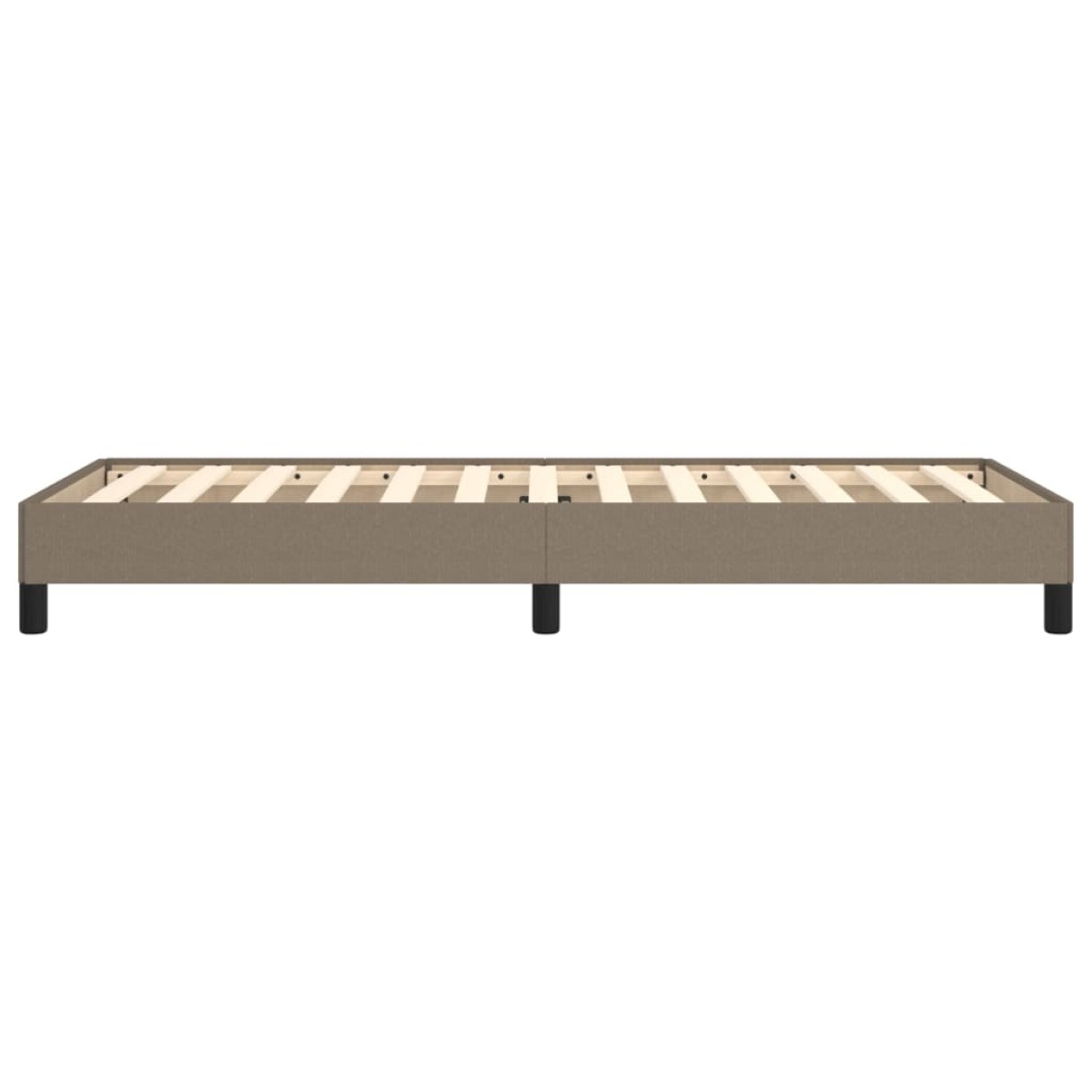 vidaXL Πλαίσιο Κρεβατιού Taupe 90x190 εκ. Υφασμάτινο