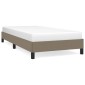vidaXL Πλαίσιο Κρεβατιού Taupe 90x200 εκ. Υφασμάτινο