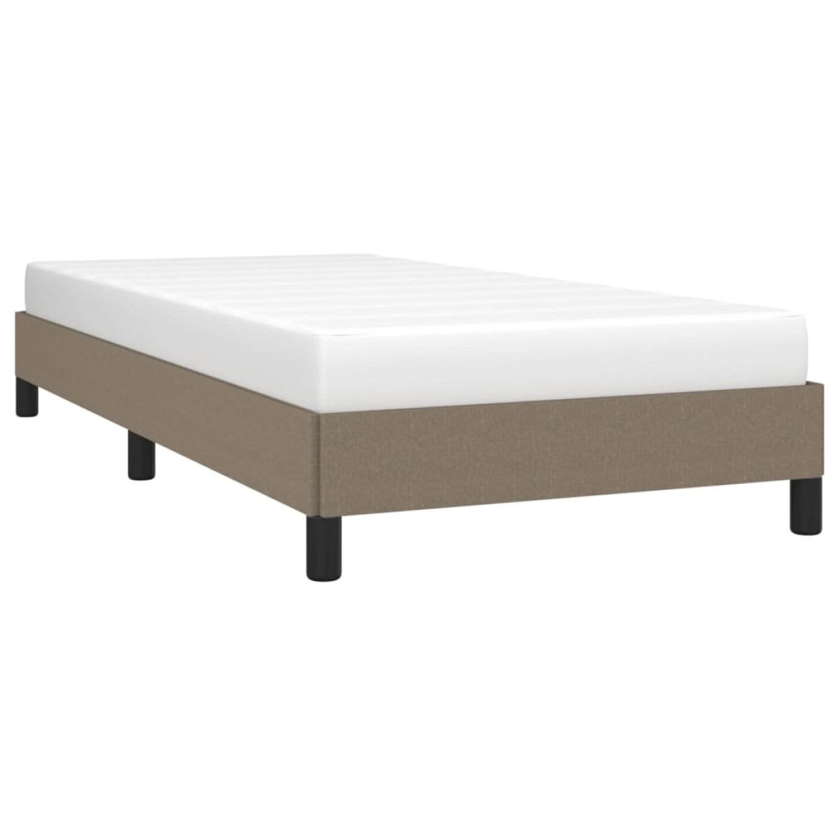 vidaXL Πλαίσιο Κρεβατιού Taupe 90x200 εκ. Υφασμάτινο