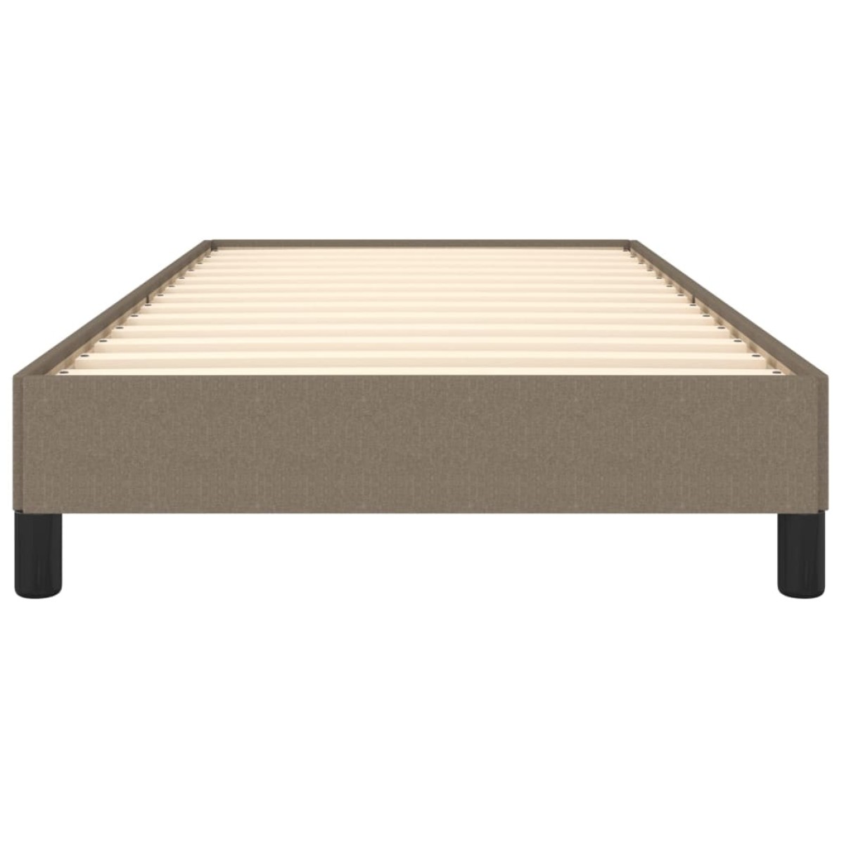 vidaXL Πλαίσιο Κρεβατιού Taupe 90x200 εκ. Υφασμάτινο