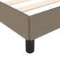 vidaXL Πλαίσιο Κρεβατιού Taupe 100x200 εκ. Υφασμάτινο