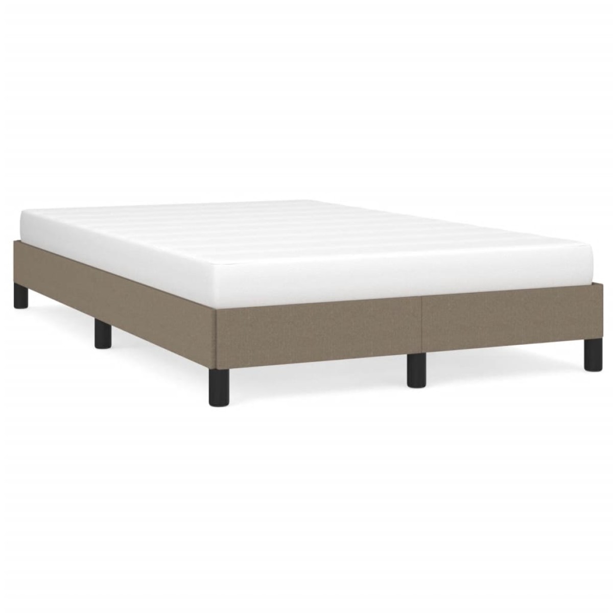 vidaXL Πλαίσιο Κρεβατιού Taupe 120x200 εκ. Υφασμάτινο