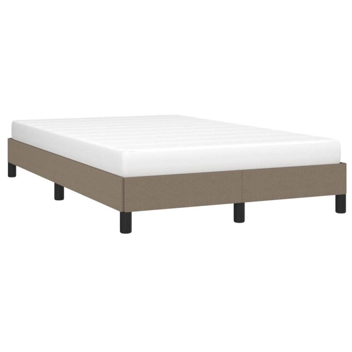 vidaXL Πλαίσιο Κρεβατιού Taupe 120x200 εκ. Υφασμάτινο