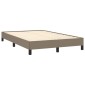 vidaXL Πλαίσιο Κρεβατιού Taupe 120x200 εκ. Υφασμάτινο