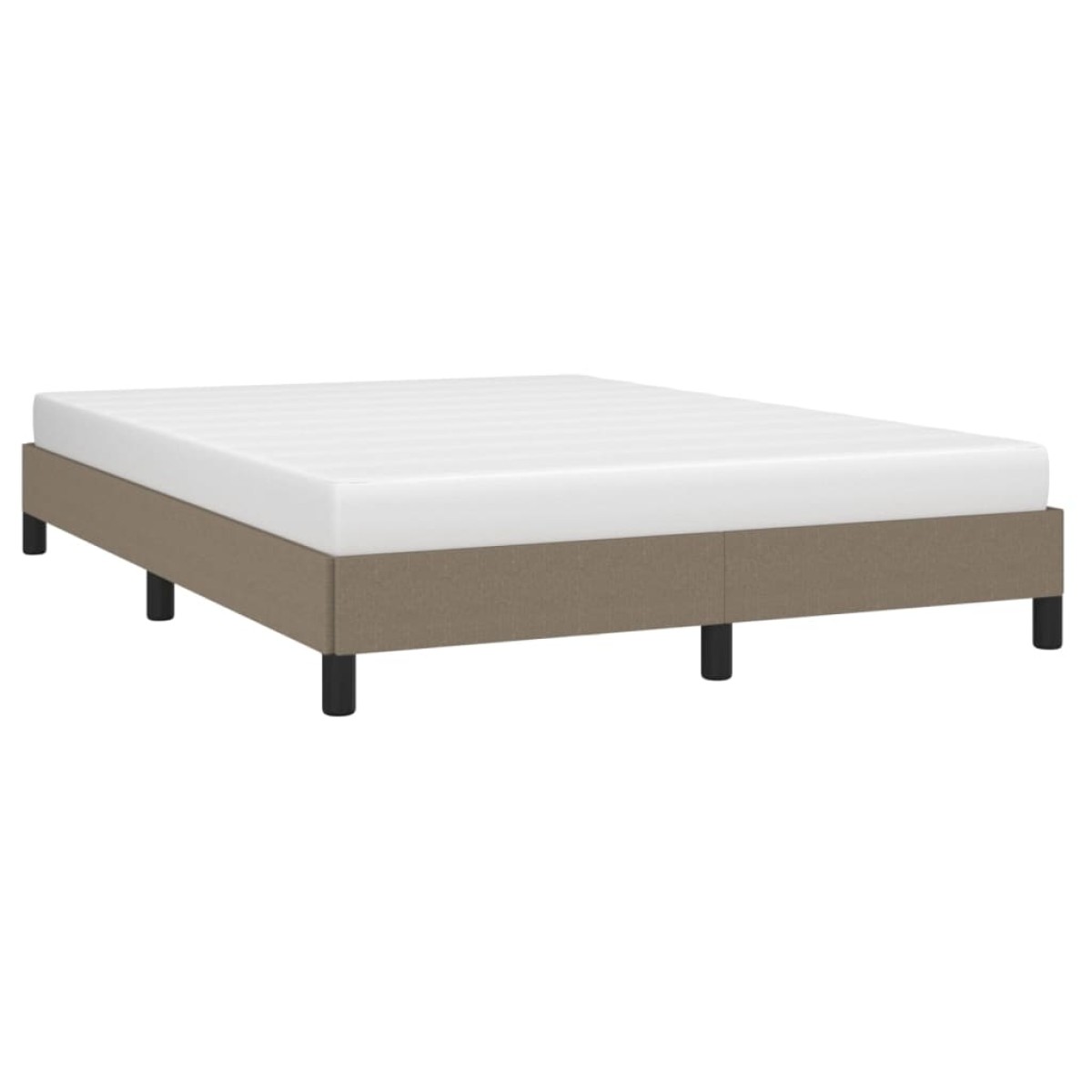 vidaXL Πλαίσιο Κρεβατιού Taupe 140 x 190 εκ. Υφασμάτινο