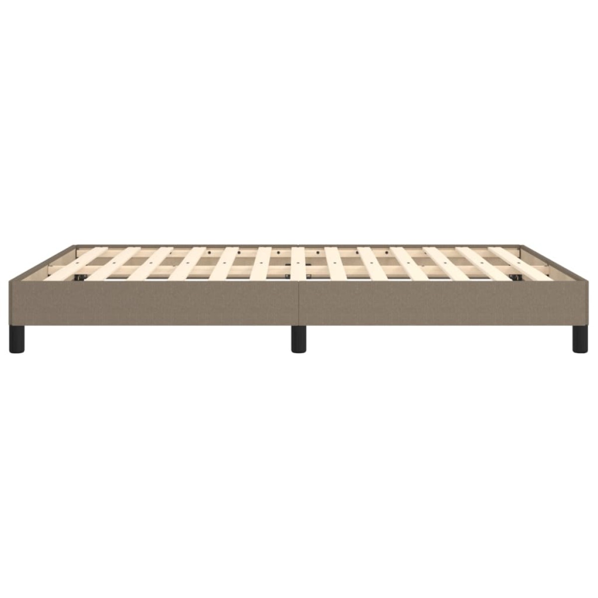 vidaXL Πλαίσιο Κρεβατιού Taupe 140 x 190 εκ. Υφασμάτινο