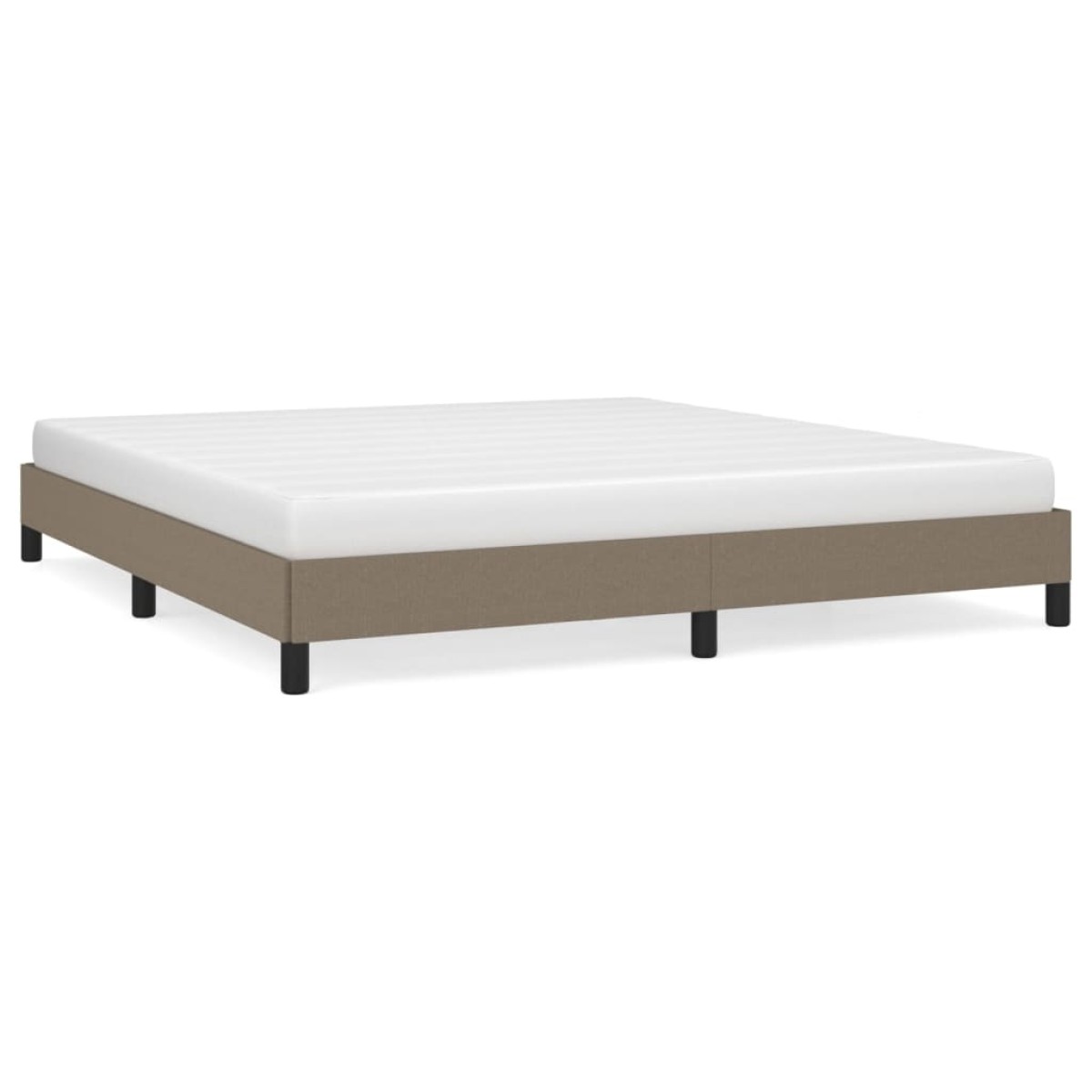 vidaXL Πλαίσιο Κρεβατιού Taupe 160x200 εκ. Υφασμάτινο