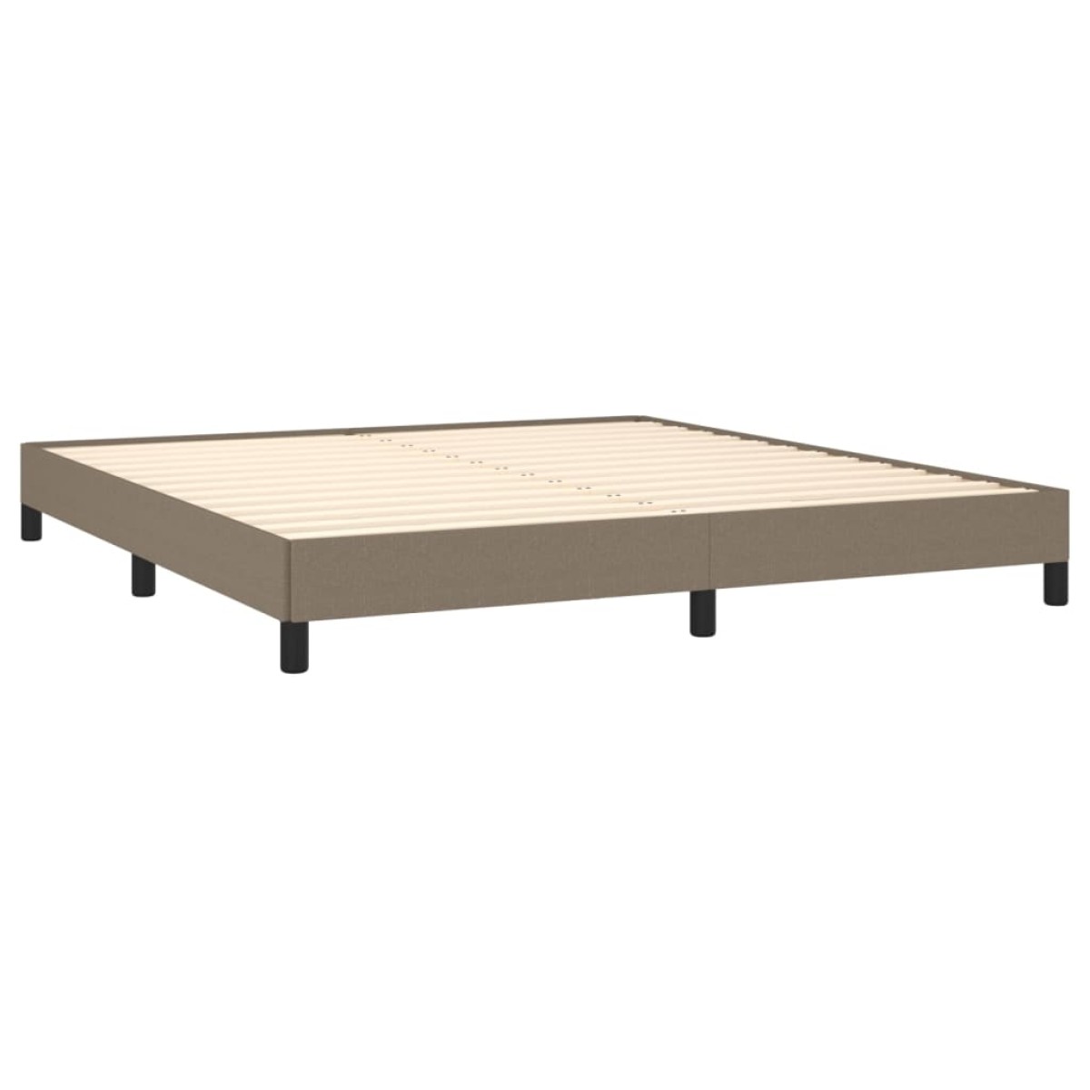 vidaXL Πλαίσιο Κρεβατιού Taupe 160x200 εκ. Υφασμάτινο