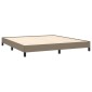 vidaXL Πλαίσιο Κρεβατιού Taupe 160x200 εκ. Υφασμάτινο