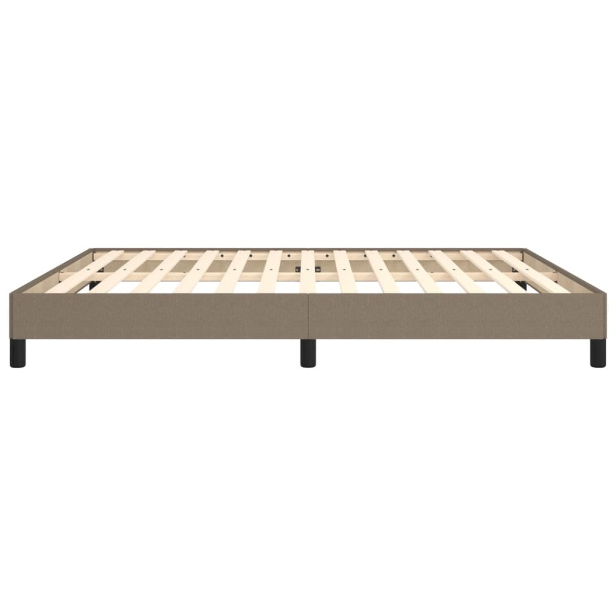 vidaXL Πλαίσιο Κρεβατιού Taupe 160x200 εκ. Υφασμάτινο