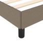 vidaXL Πλαίσιο Κρεβατιού Taupe 160x200 εκ. Υφασμάτινο