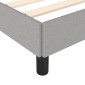 vidaXL Πλαίσιο Κρεβατιού Ανοιχτό Γκρι 180x200 εκ. Υφασμάτινο