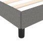 vidaXL Πλαίσιο Κρεβατιού Σκούρο Γκρι 180x200 εκ. Υφασμάτινο