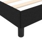 vidaXL Πλαίσιο Κρεβατιού Μαύρο180x200 εκ. Υφασμάτινο