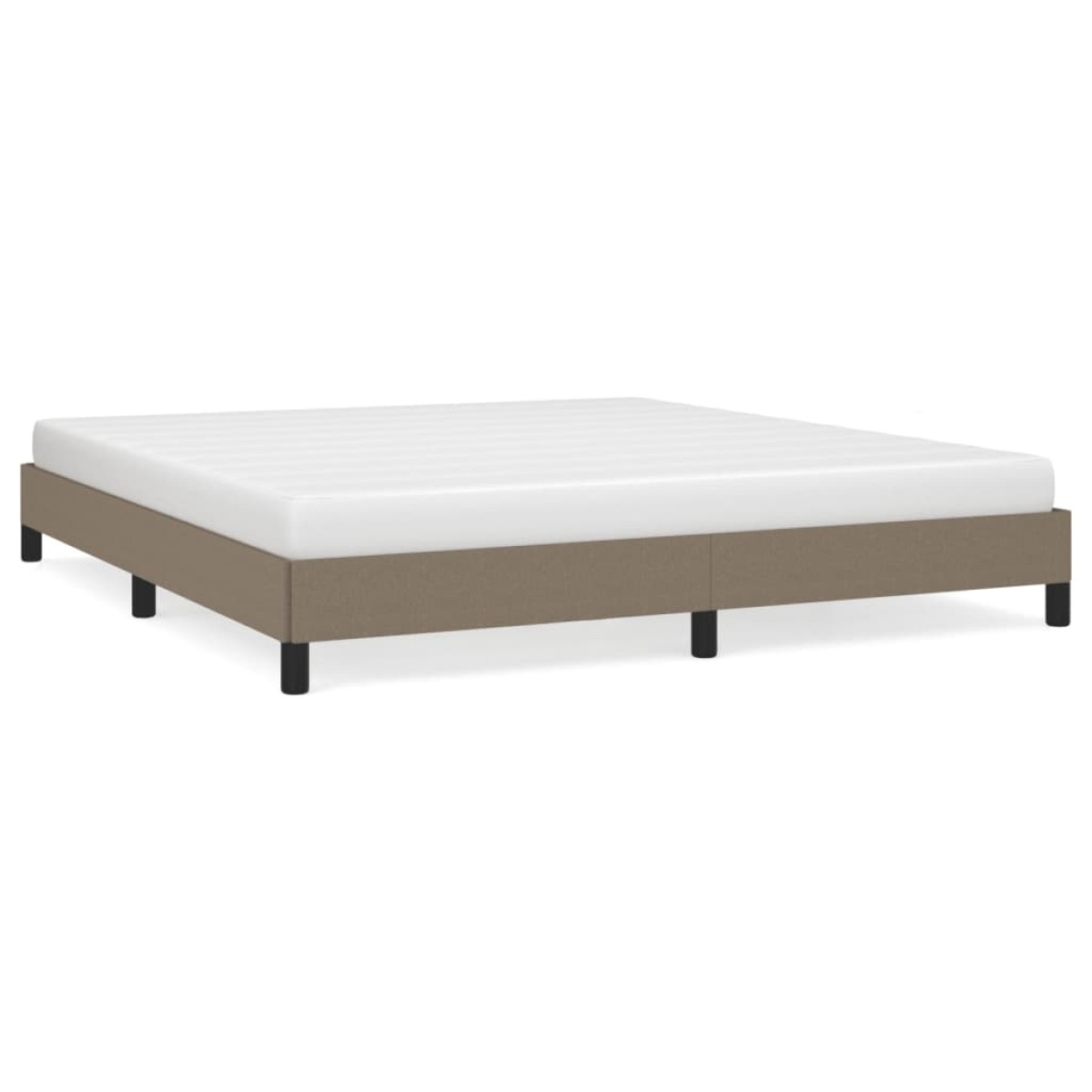 vidaXL Πλαίσιο Κρεβατιού Taupe 180x200 εκ. Υφασμάτινο