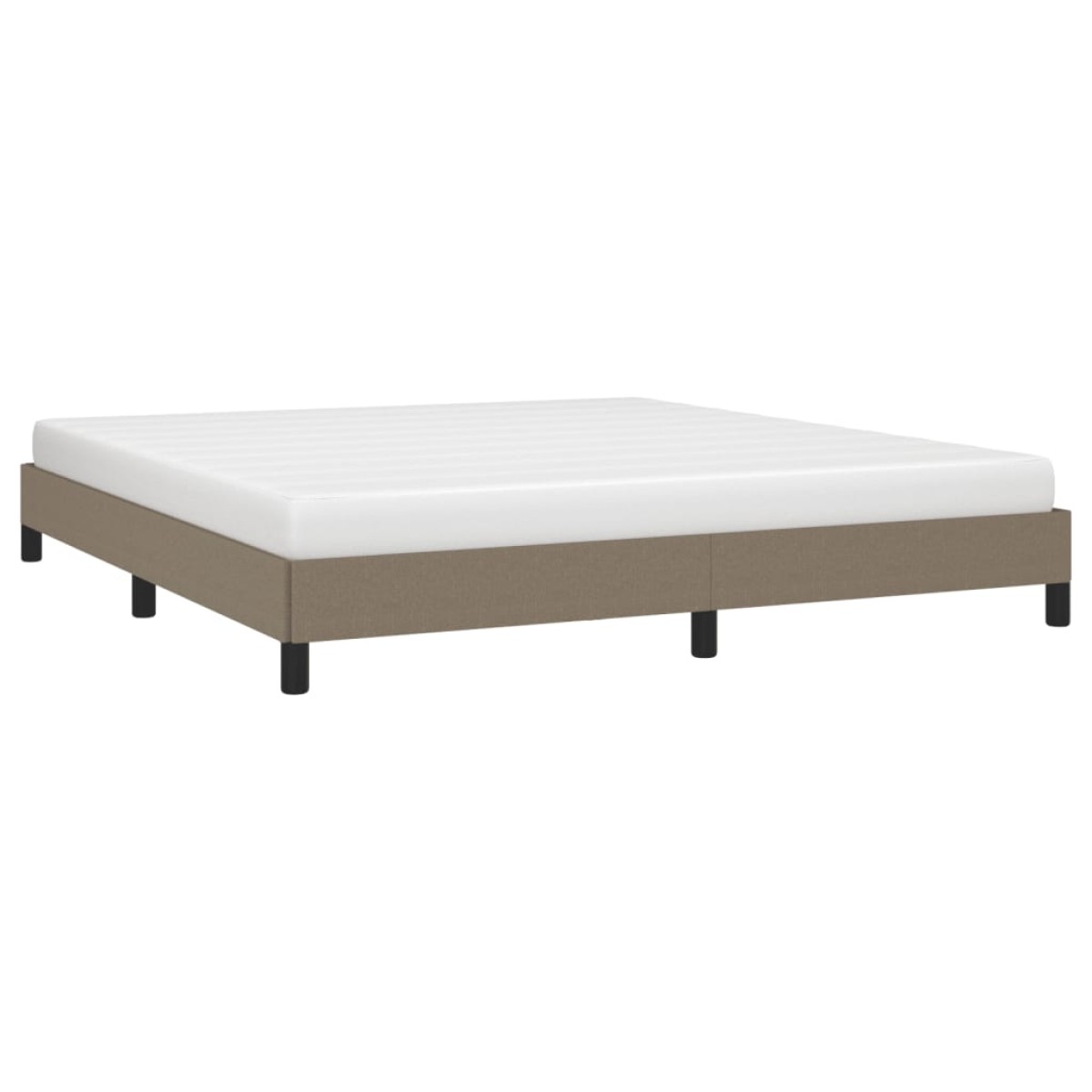 vidaXL Πλαίσιο Κρεβατιού Taupe 180x200 εκ. Υφασμάτινο
