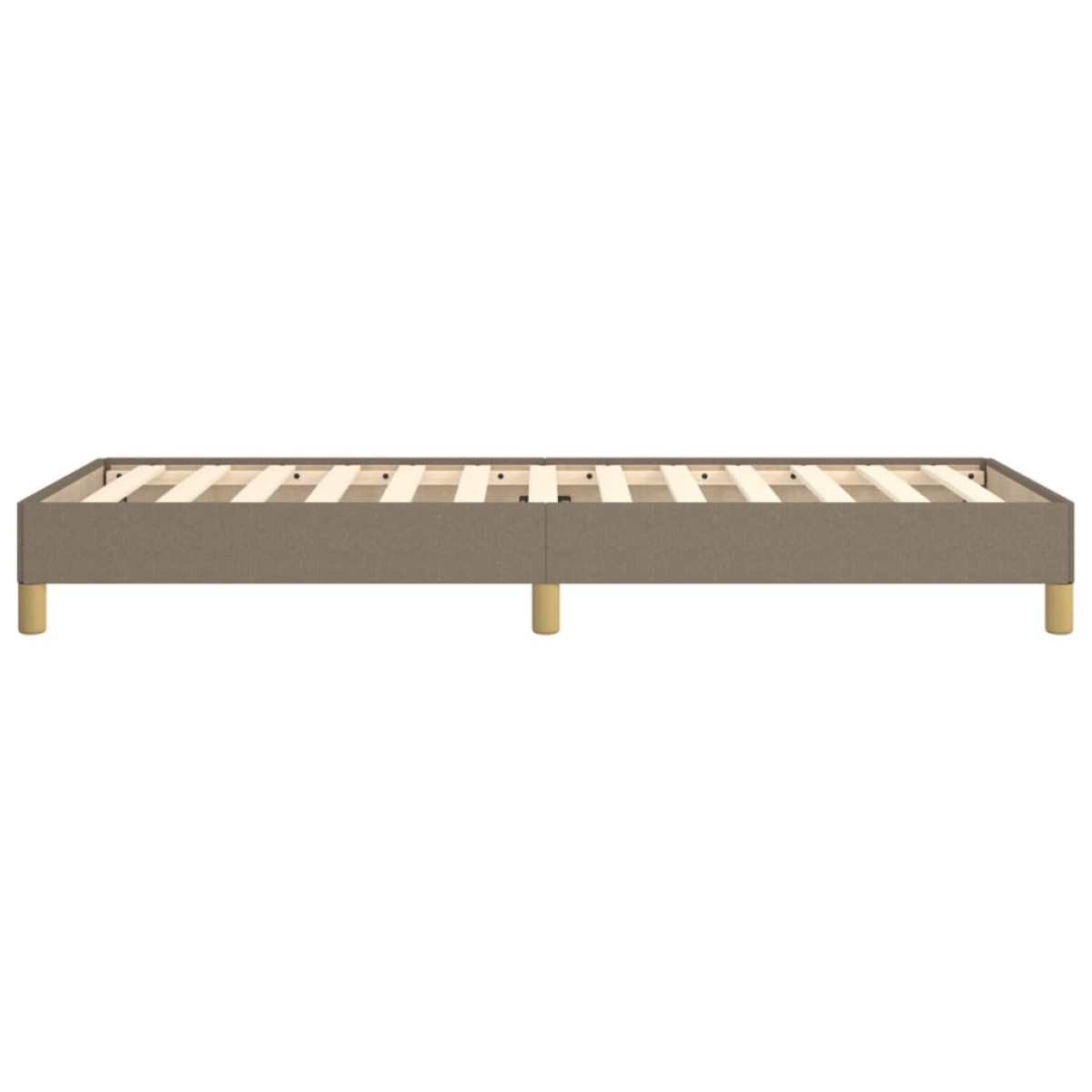 vidaXL Πλαίσιο Κρεβατιού Taupe 90x190 εκ. Υφασμάτινο