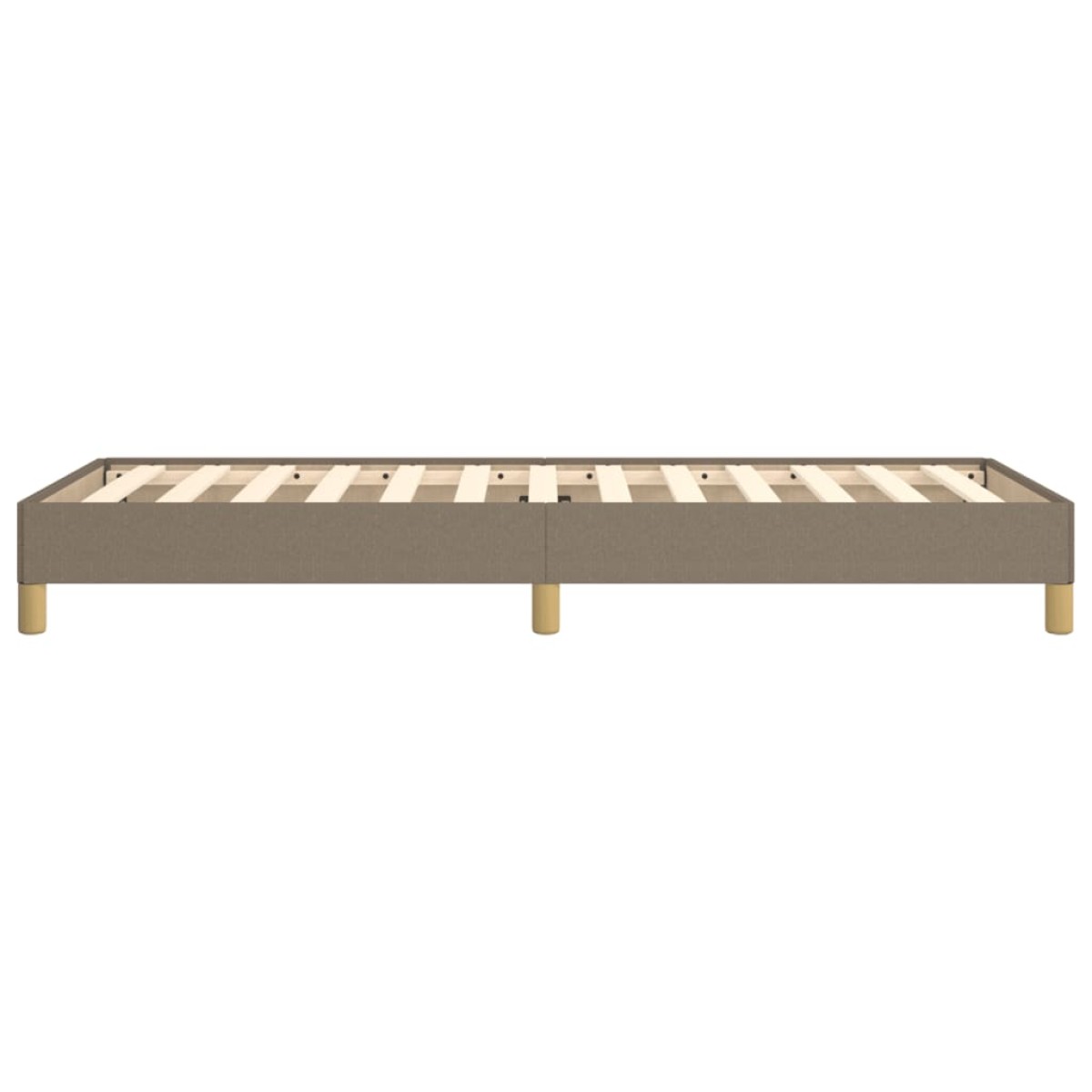vidaXL Πλαίσιο Κρεβατιού Taupe 90x200 εκ. Υφασμάτινο