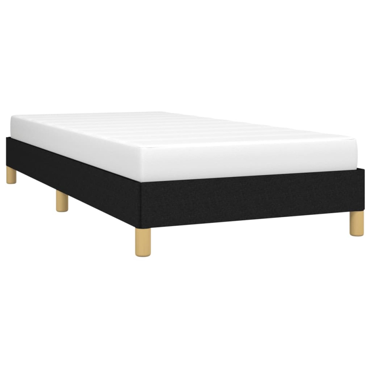 vidaXL Πλαίσιο Κρεβατιού Boxspring Μαύρο 100 x 200 εκ. Υφασμάτινο