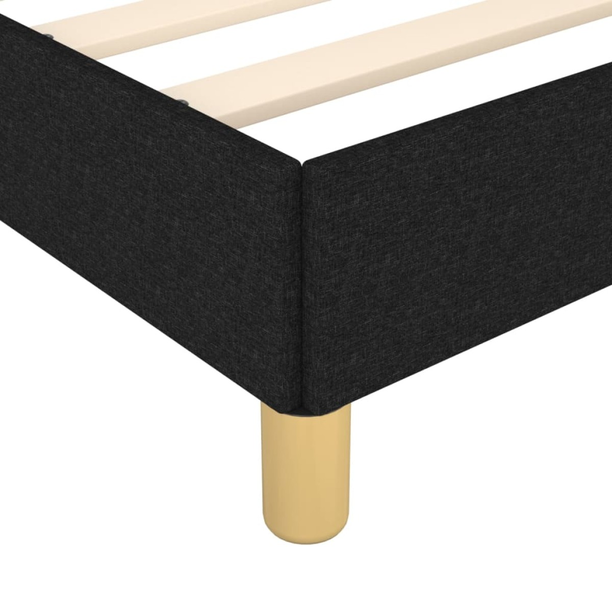 vidaXL Πλαίσιο Κρεβατιού Boxspring Μαύρο 100 x 200 εκ. Υφασμάτινο