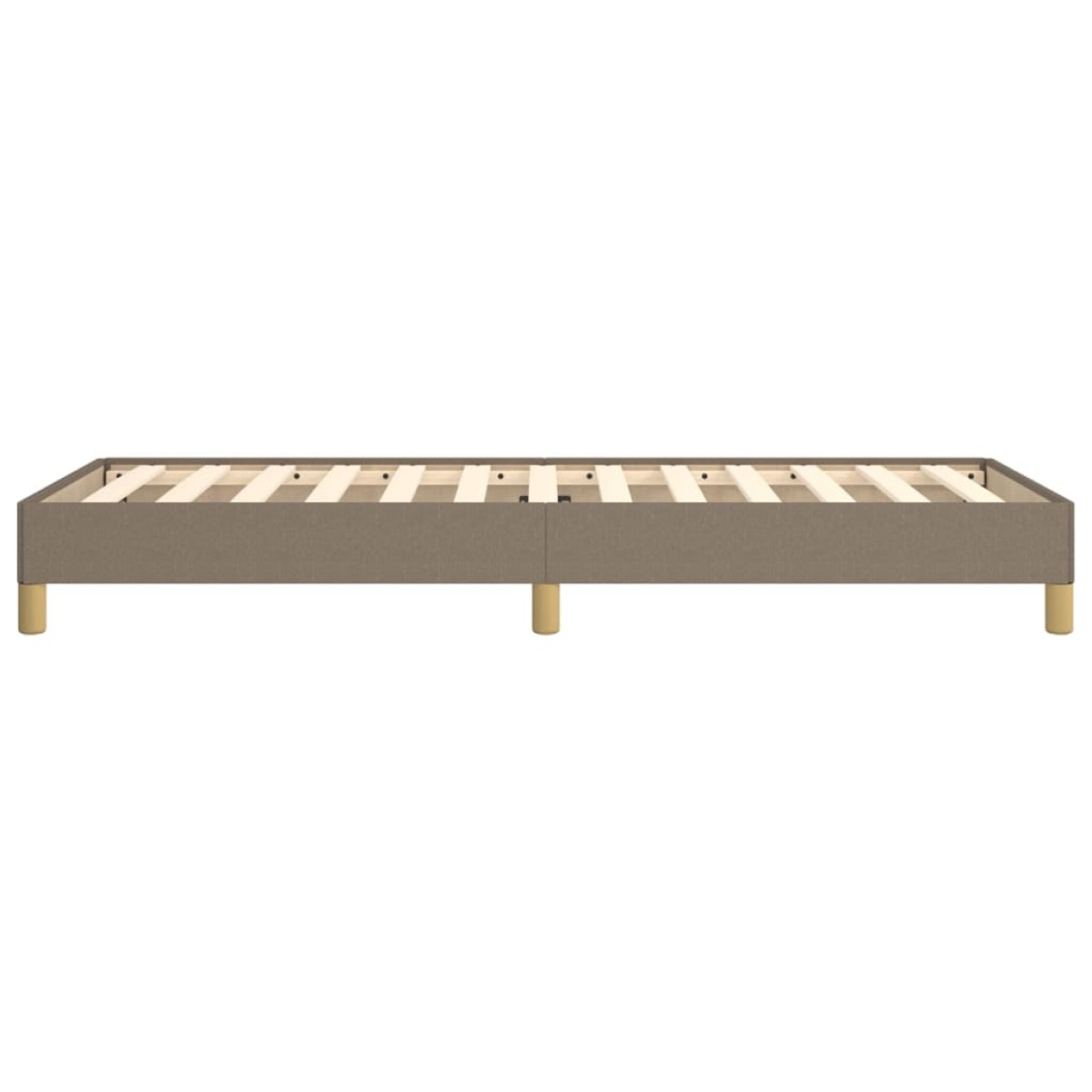 vidaXL Πλαίσιο Κρεβατιού Taupe 100x200 εκ. Υφασμάτινο