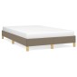vidaXL Πλαίσιο Κρεβατιού Taupe 120x200 εκ. Υφασμάτινο