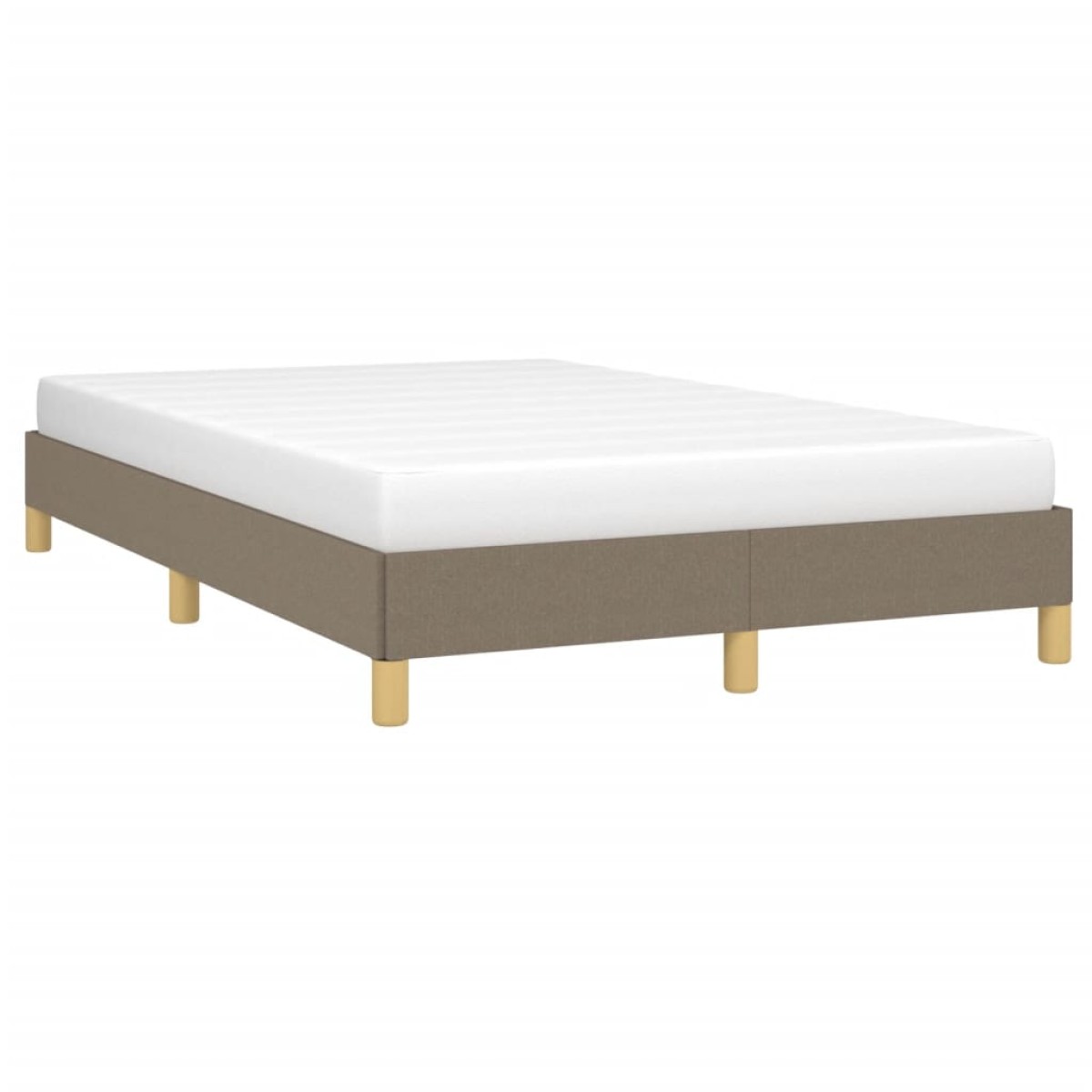 vidaXL Πλαίσιο Κρεβατιού Taupe 120x200 εκ. Υφασμάτινο