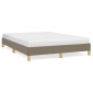 vidaXL Πλαίσιο Κρεβατιού Taupe 140 x 190 εκ. Υφασμάτινο