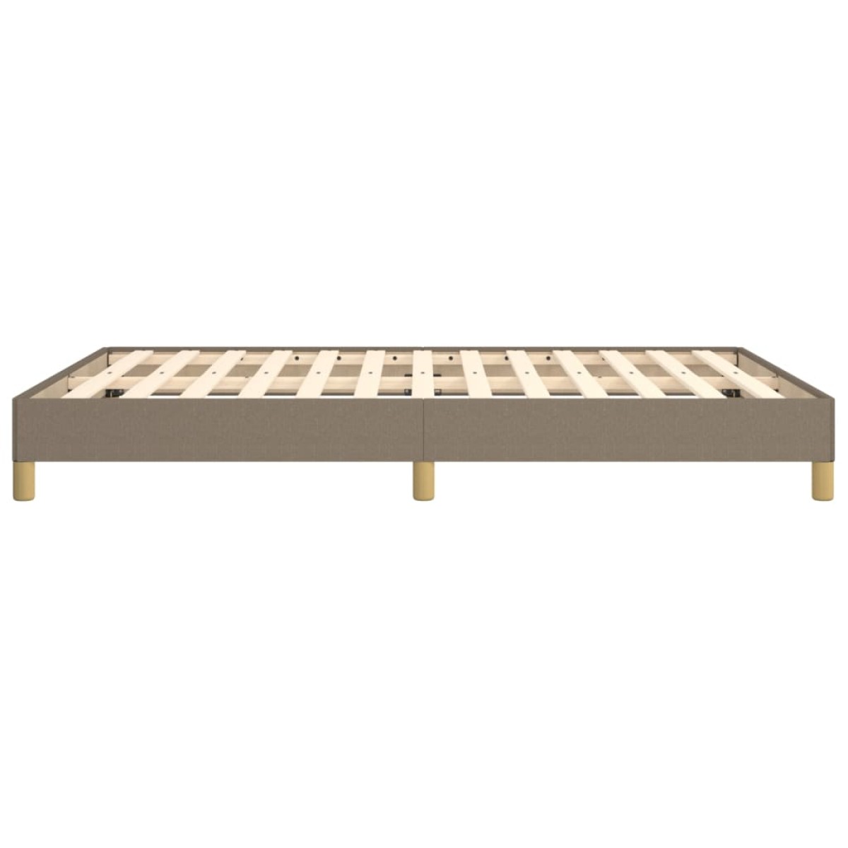 vidaXL Πλαίσιο Κρεβατιού Taupe 140 x 190 εκ. Υφασμάτινο