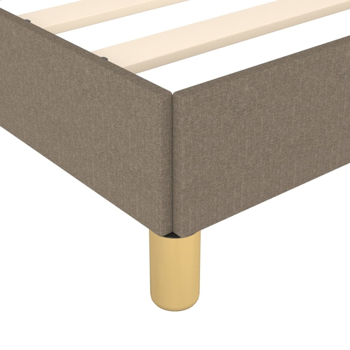 vidaXL Πλαίσιο Κρεβατιού Taupe 140 x 190 εκ. Υφασμάτινο