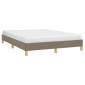 vidaXL Πλαίσιο Κρεβατιού Taupe 160x200 εκ. Υφασμάτινο