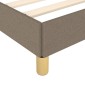 vidaXL Πλαίσιο Κρεβατιού Taupe 160x200 εκ. Υφασμάτινο