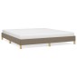 vidaXL Πλαίσιο Κρεβατιού Taupe 180x200 εκ. Υφασμάτινο