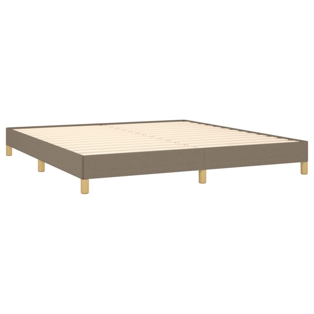 vidaXL Πλαίσιο Κρεβατιού Taupe 180x200 εκ. Υφασμάτινο