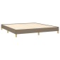 vidaXL Πλαίσιο Κρεβατιού Taupe 180x200 εκ. Υφασμάτινο