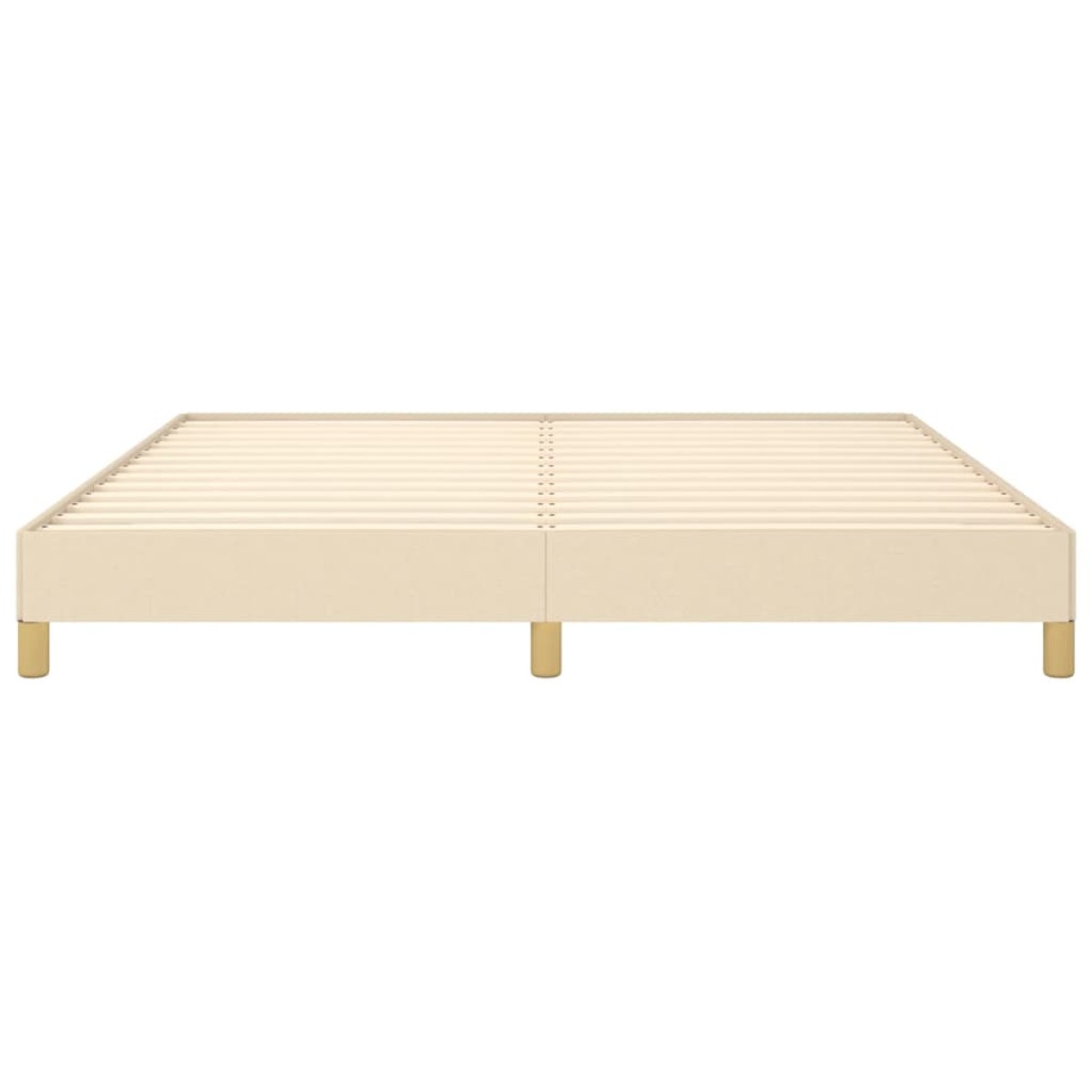 vidaXL Πλαίσιο Κρεβατιού Κρεμ 180x200 εκ. Υφασμάτινο