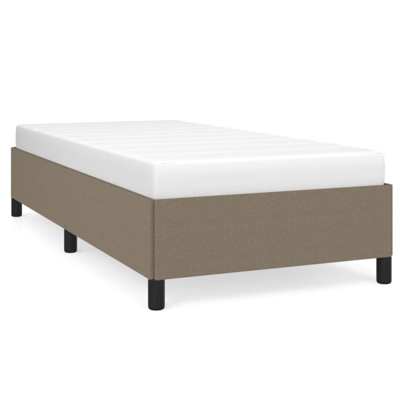 vidaXL Σκελετός Κρεβατιού Χωρίς Στρώμα Taupe 80x200 εκ. Υφασμάτινο