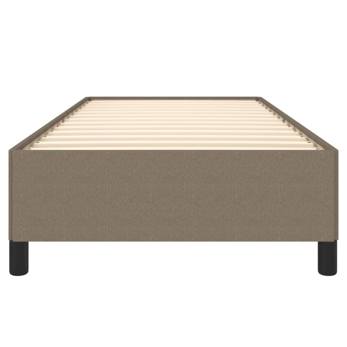 vidaXL Πλαίσιο Κρεβατιού Taupe 90x190 εκ. Υφασμάτινο