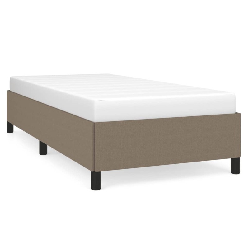 vidaXL Σκελετός Κρεβατιού Χωρίς Στρώμα Taupe 90x200 εκ. Υφασμάτινο