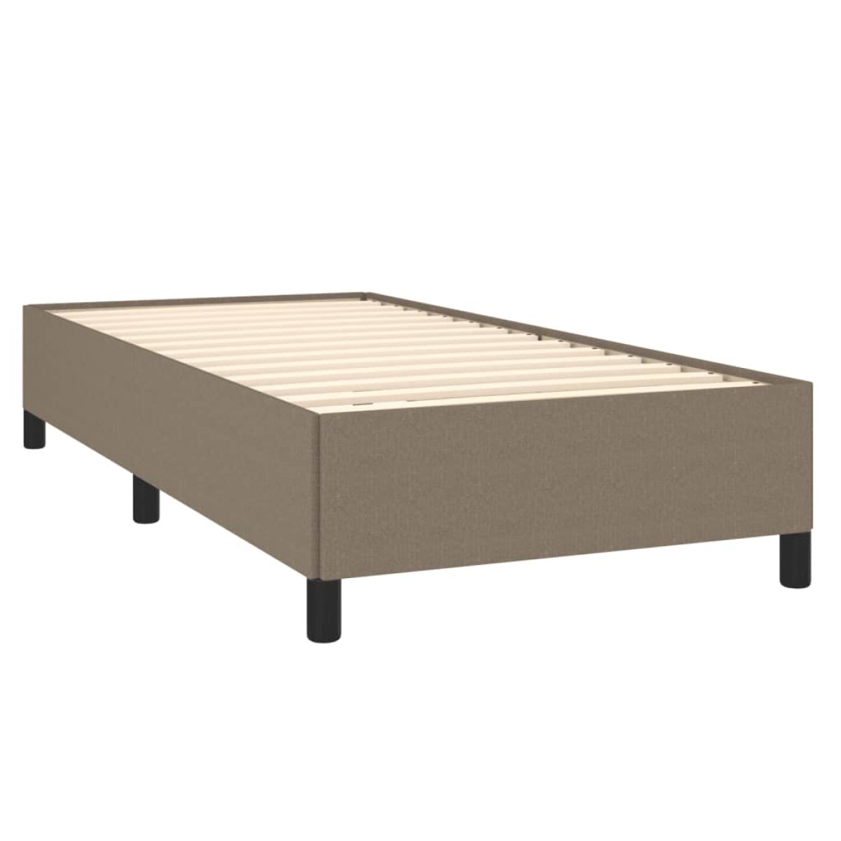 vidaXL Πλαίσιο Κρεβατιού Taupe 90x200 εκ. Υφασμάτινο