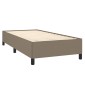 vidaXL Πλαίσιο Κρεβατιού Taupe 90x200 εκ. Υφασμάτινο