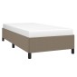 vidaXL Πλαίσιο Κρεβατιού Taupe 90x200 εκ. Υφασμάτινο