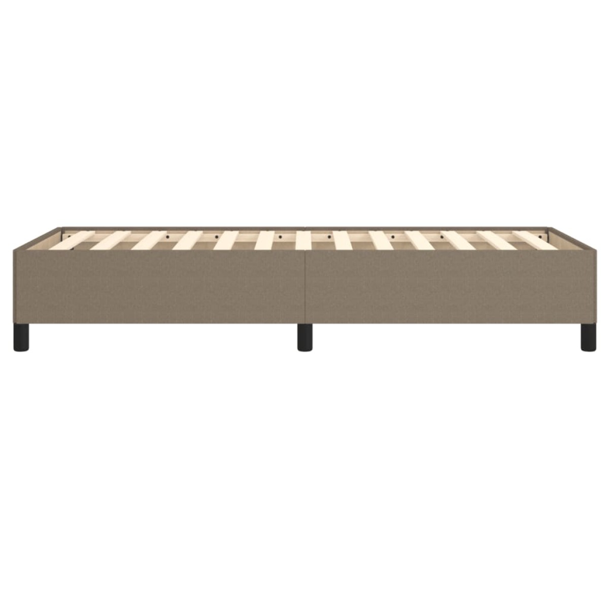 vidaXL Πλαίσιο Κρεβατιού Taupe 90x200 εκ. Υφασμάτινο