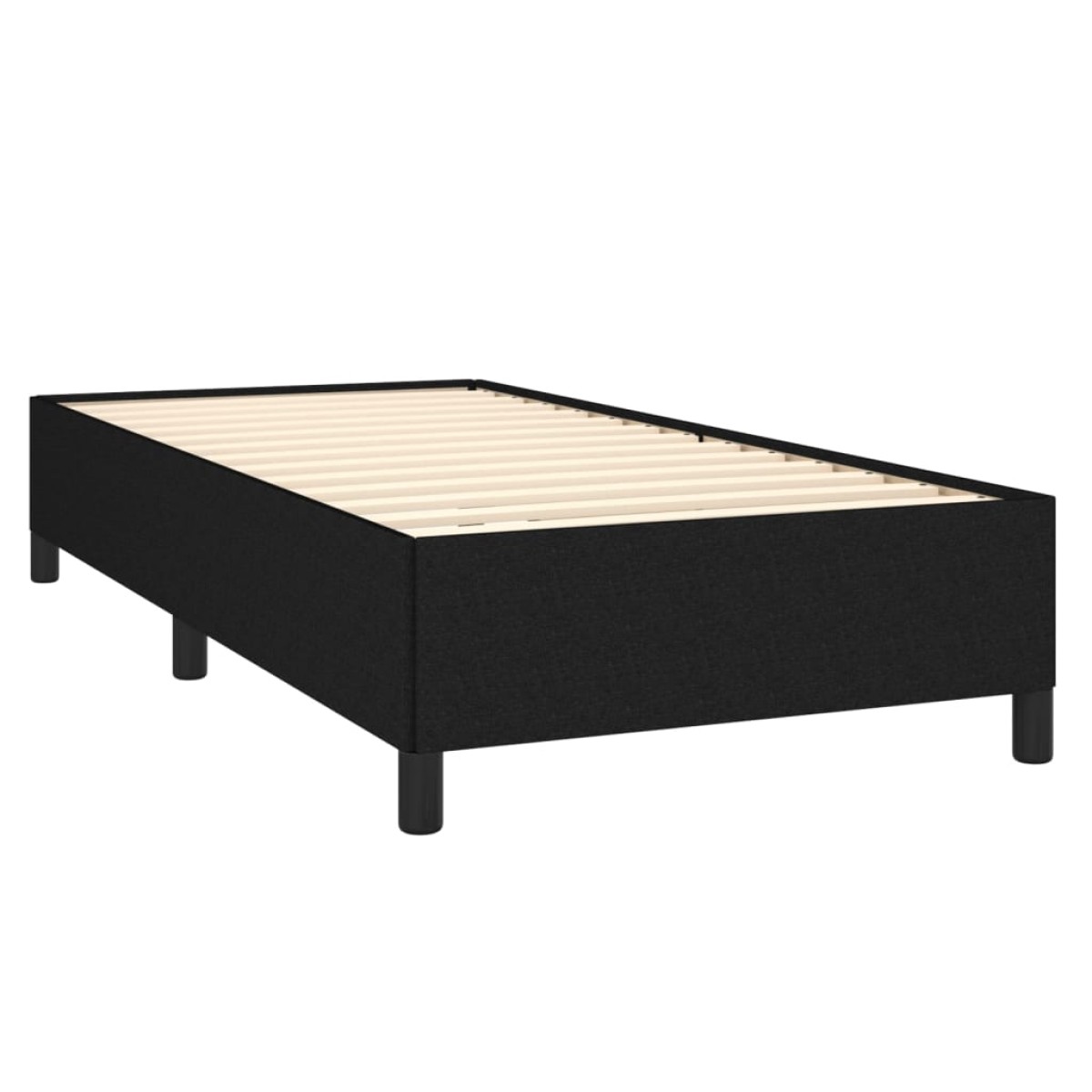 vidaXL Πλαίσιο Κρεβατιού Boxspring Μαύρο 100 x 200 εκ. Υφασμάτινο