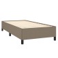 vidaXL Πλαίσιο Κρεβατιού Taupe 100x200 εκ. Υφασμάτινο