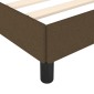 vidaXL Πλαίσιο Κρεβατιού Σκούρο Καφέ 120x200 εκ. Υφασμάτινο