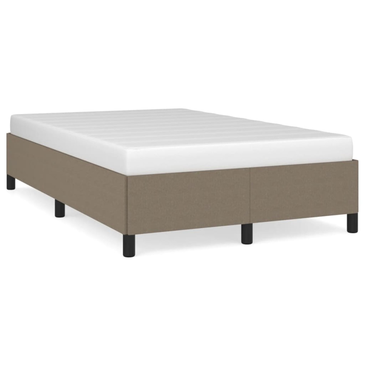 vidaXL Πλαίσιο Κρεβατιού Taupe 120x200 εκ. Υφασμάτινο